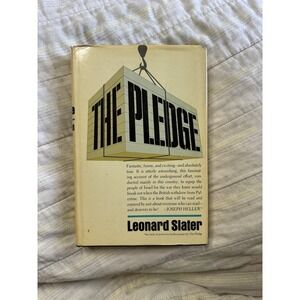 The Pledge Leonard Slater signed 1st edition hc dj